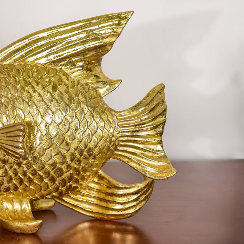 Fish Table Decor Gold - Showpiece | Home decor item | Room decoration item