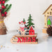Xmas DIY Wooden Reindeer Sleigh Decor - Showpiece | Home decor item | Room decoration item