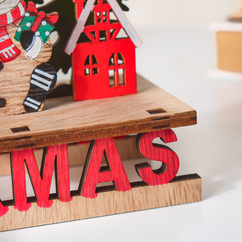 Xmas DIY Wooden Reindeer Sleigh Decor - Showpiece | Home decor item | Room decoration item