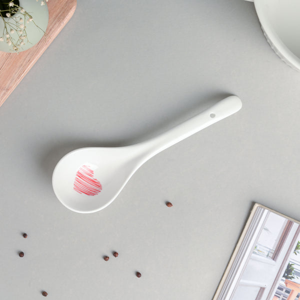 Red Heart Serving Spoon