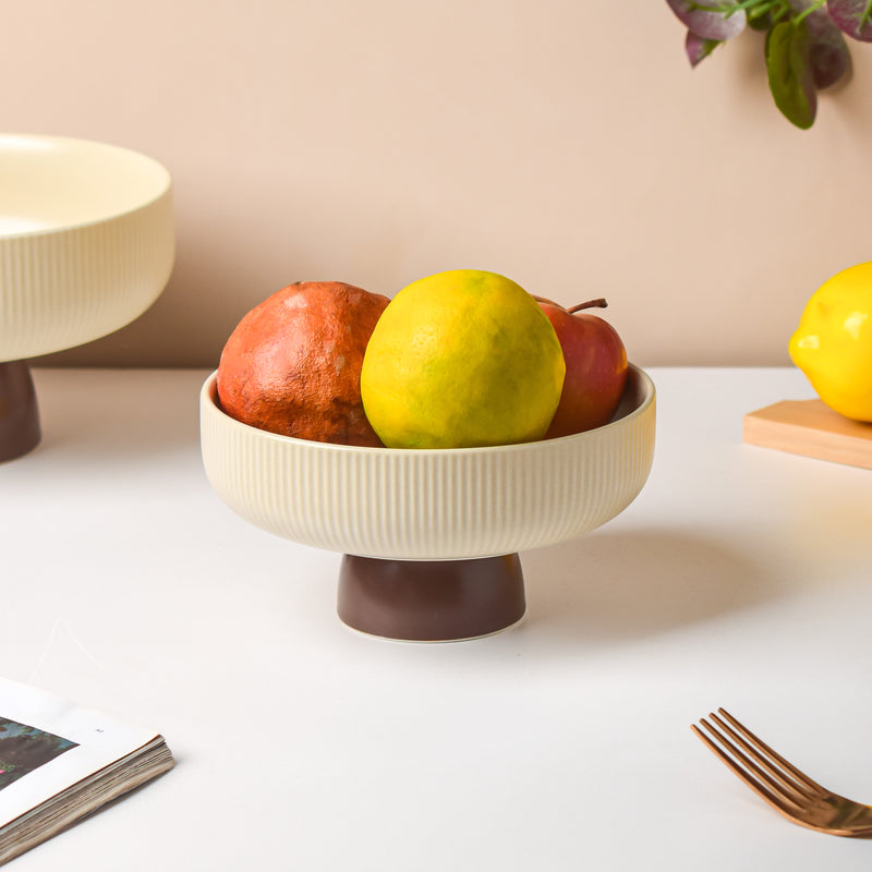 CrÃ¨me De La CrÃ¨me Fruit Bowl Small - Bowl, ceramic bowl, serving bowls, bowl for snacks, large serving bowl, fruit bowl | Bowls for dining table & home decor