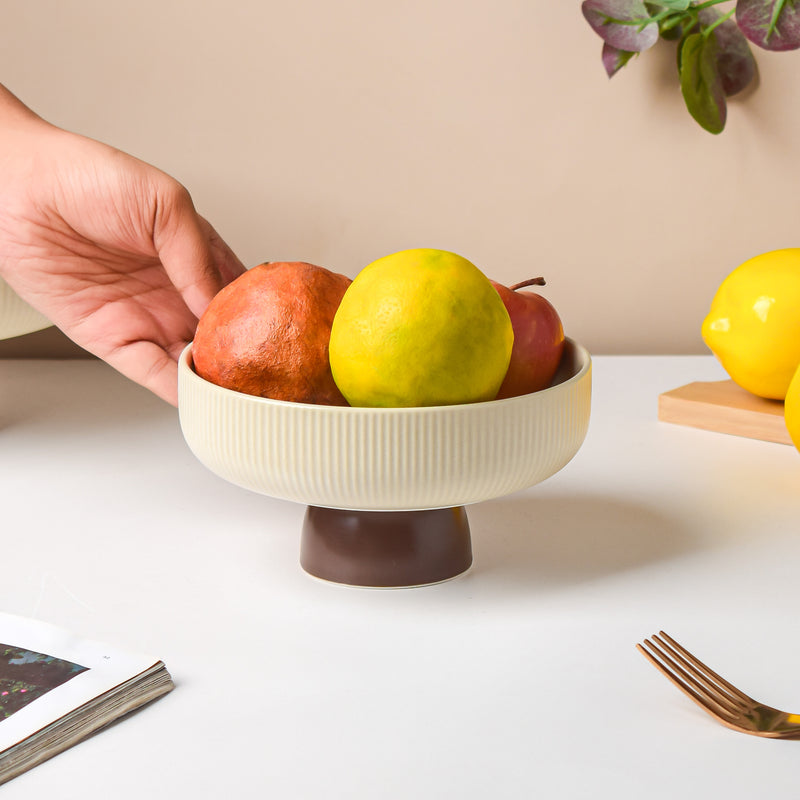 CrÃ¨me De La CrÃ¨me Fruit Bowl Small - Bowl, ceramic bowl, serving bowls, bowl for snacks, large serving bowl, fruit bowl | Bowls for dining table & home decor