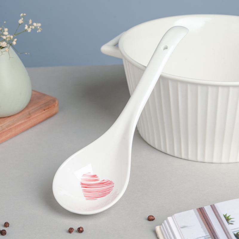 Red Heart Serving Spoon