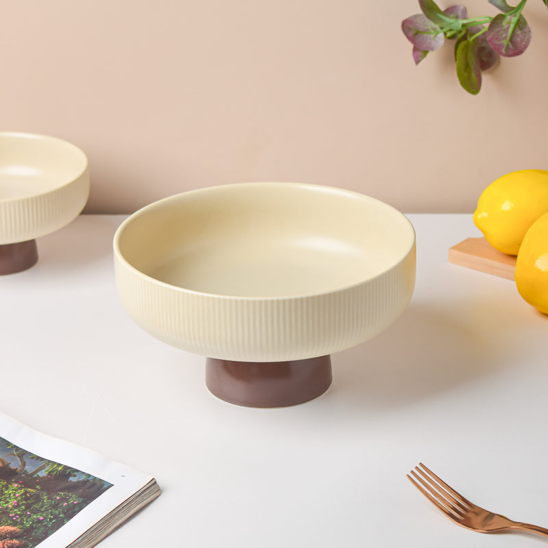 CrÃ¨me De La CrÃ¨me Fruit Bowl Large - Bowl, ceramic bowl, serving bowls, bowl for snacks, large serving bowl, fruit bowl | Bowls for dining table & home decor