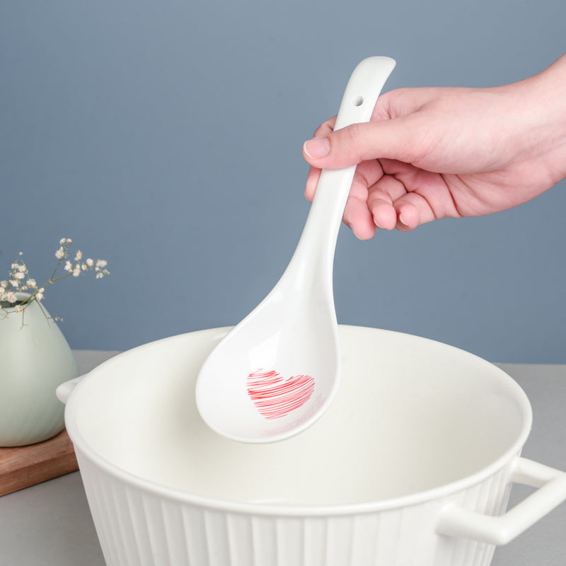 Red Heart Serving Spoon