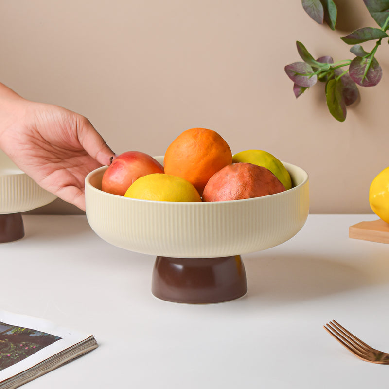 CrÃ¨me De La CrÃ¨me Fruit Bowl Large - Bowl, ceramic bowl, serving bowls, bowl for snacks, large serving bowl, fruit bowl | Bowls for dining table & home decor