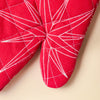 Festive Christmas Oven Mitt and Mat Set Of 2 Red