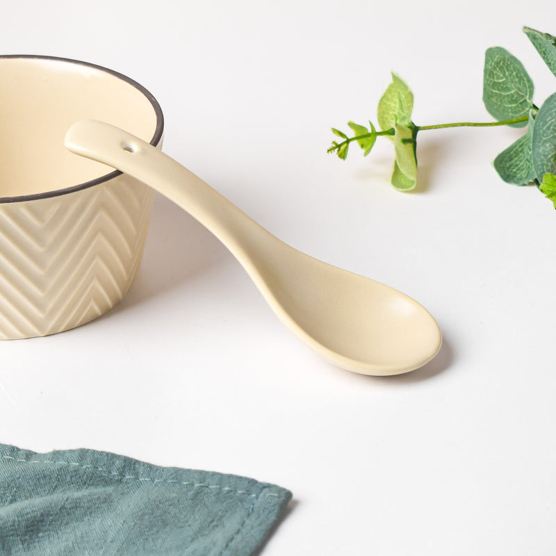 Crème De La Crème Ceramic Soup Spoon