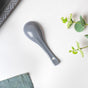 Asphalt Grey Ceramic Soup Spoon