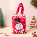 Snowman Christmas Tote Bag Red