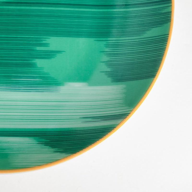 Jazz Decal Ceramic Dessert Plate Green 6 Inch - Serving plate, small plate, snacks plates | Plates for dining table & home decor