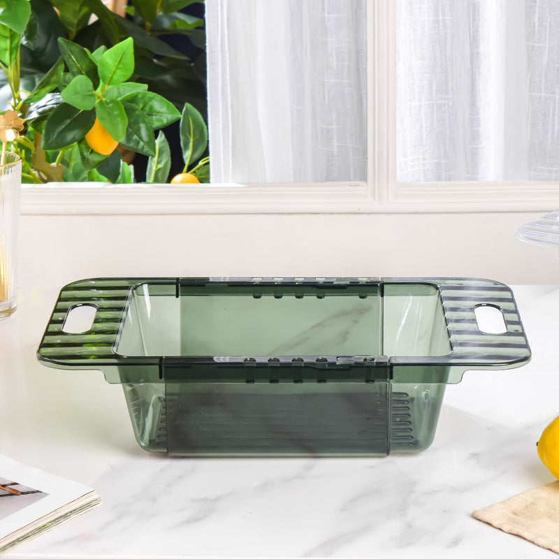 Expandable Strainer Basket Green 18 Inch - Kitchen Tool