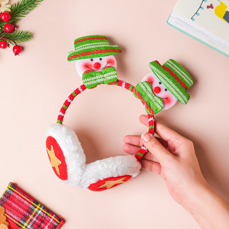Snowman Winter Earmuffs For Christmas