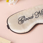 Good Night Sleep Satin Eye Mask Beige