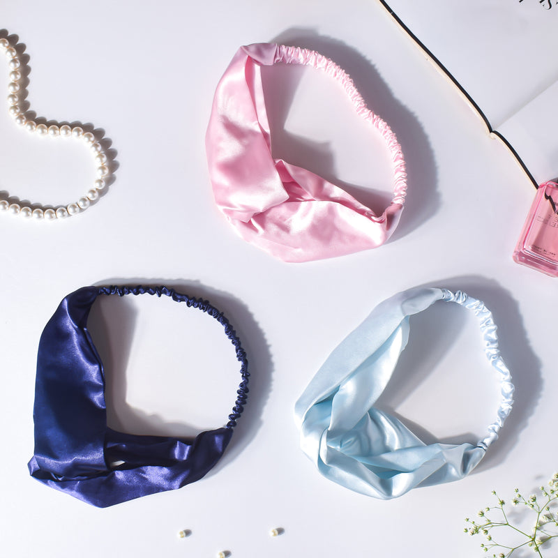 Cotton Candy Pink Satin Hair Band