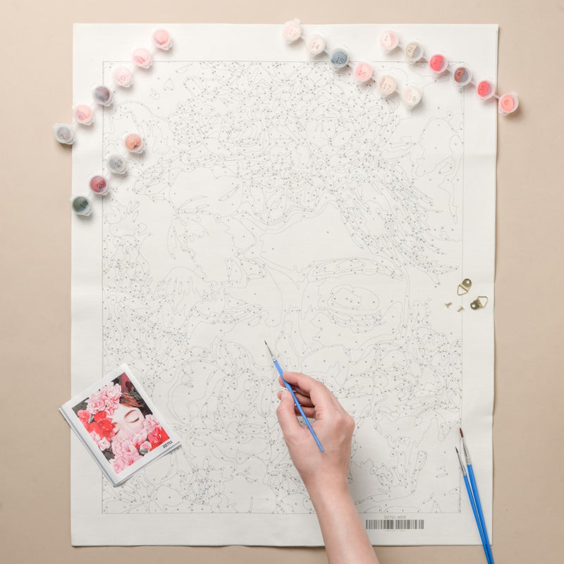 Floral Serenity DIY Painting By Numbers Kit