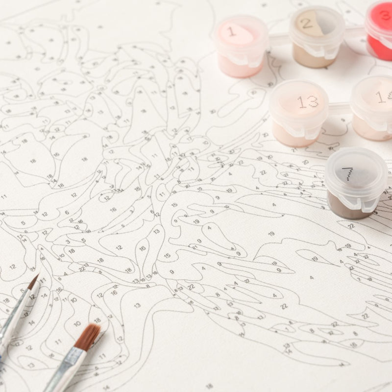 Floral Serenity DIY Painting By Numbers Kit