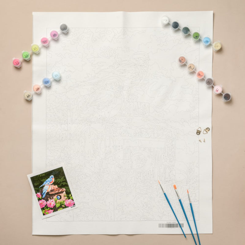 Singing Bluebirds DIY Painting By Numbers Kit