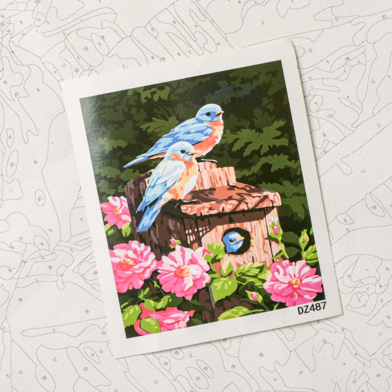 Singing Bluebirds DIY Painting By Numbers Kit