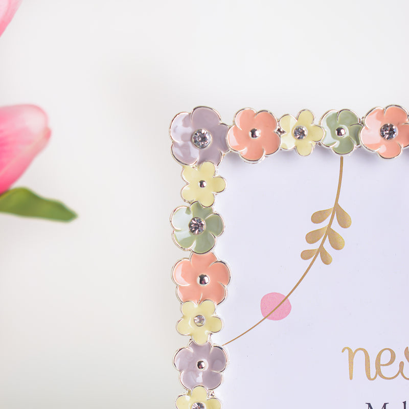 Floral Harmony Photo Frame 8 Inch - Picture frames and photo frames online | Room decoration items