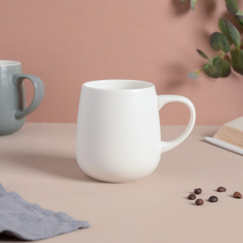 Daisy White Ceramic Cup 250 ml- Mug for coffee, tea mug, cappuccino mug | Cups and Mugs for Coffee Table & Home Decor