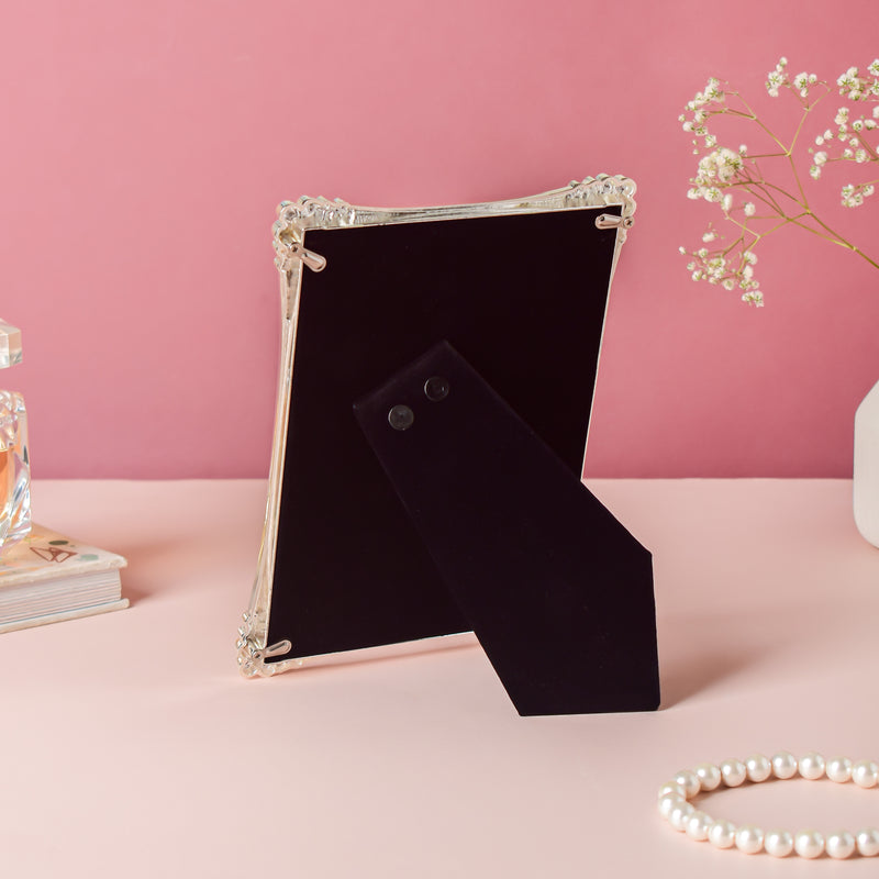 Serene White Floral Frame 8 Inch - Picture frames and photo frames online | Home decor online