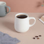 Daisy White Ceramic Cup 250 ml- Mug for coffee, tea mug, cappuccino mug | Cups and Mugs for Coffee Table & Home Decor