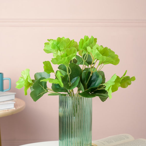 Artificial Decorative Ginkgo Biloba Leaves Set of 2 - Artificial Plant | Flower for vase | Home decor item | Room decoration item