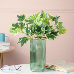 Faux Duck Feet Leaves For Decor Set Of 2 - Artificial Plant | Flower for vase | Home decor item | Room decoration item
