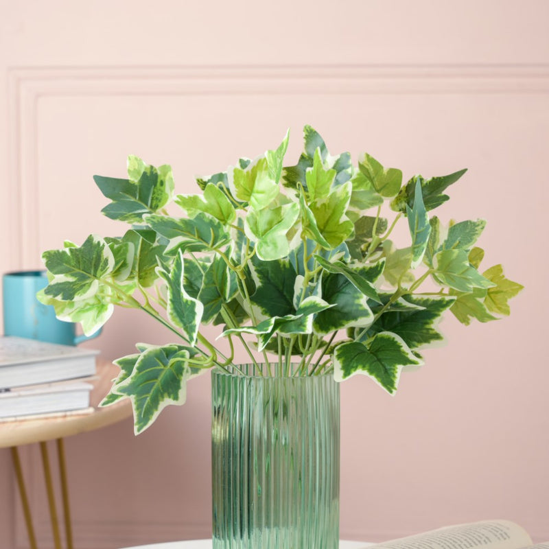 Faux Duck Feet Leaves For Decor Set Of 2 - Artificial Plant | Flower for vase | Home decor item | Room decoration item