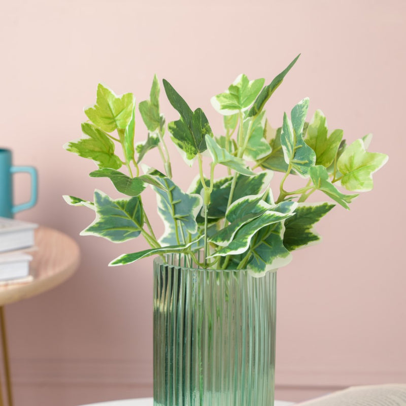 Faux Duck Feet Leaves For Decor Set Of 2 - Artificial Plant | Flower for vase | Home decor item | Room decoration item