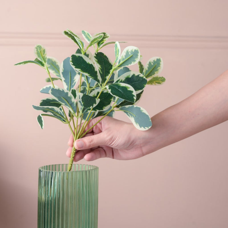Artificial Green Leaves For Decor Set Of 2 - Artificial Plant | Flower for vase | Home decor item | Room decoration item