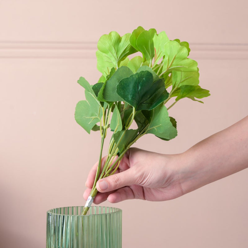 Artificial Decorative Ginkgo Biloba Leaves Set of 2 - Artificial Plant | Flower for vase | Home decor item | Room decoration item