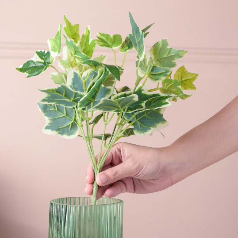 Faux Duck Feet Leaves For Decor Set Of 2 - Artificial Plant | Flower for vase | Home decor item | Room decoration item