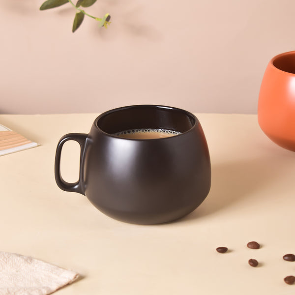 Jet Black Round Mug 350 ml