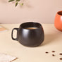 Jet Black Round Mug 350 ml- Mug for coffee, tea mug, cappuccino mug | Cups and Mugs for Coffee Table & Home Decor