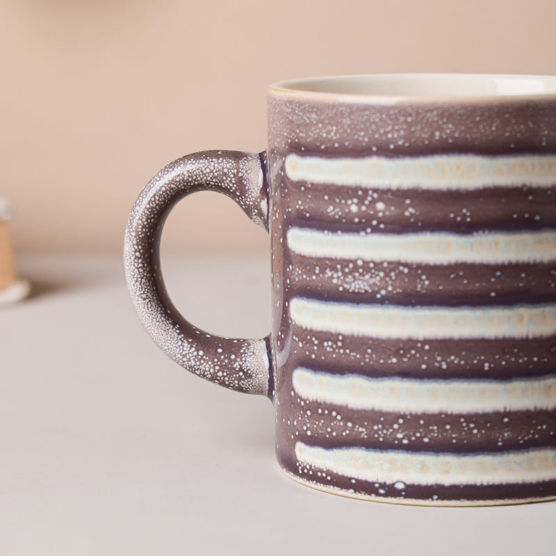 Black And White Textured Cup Set 150 ml- Tea cup, coffee cup, cup for tea | Cups and Mugs for Office Table & Home Decoration