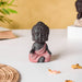Meditating Monk Clay Showpiece Small Brown - Showpiece | Home decor item | Room decoration item