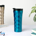 Double Walled Travel Tumbler Blue With Flip Lid 500ml- Sippers, sipping cup, travel mug | Sippers for Travelling & Home decor