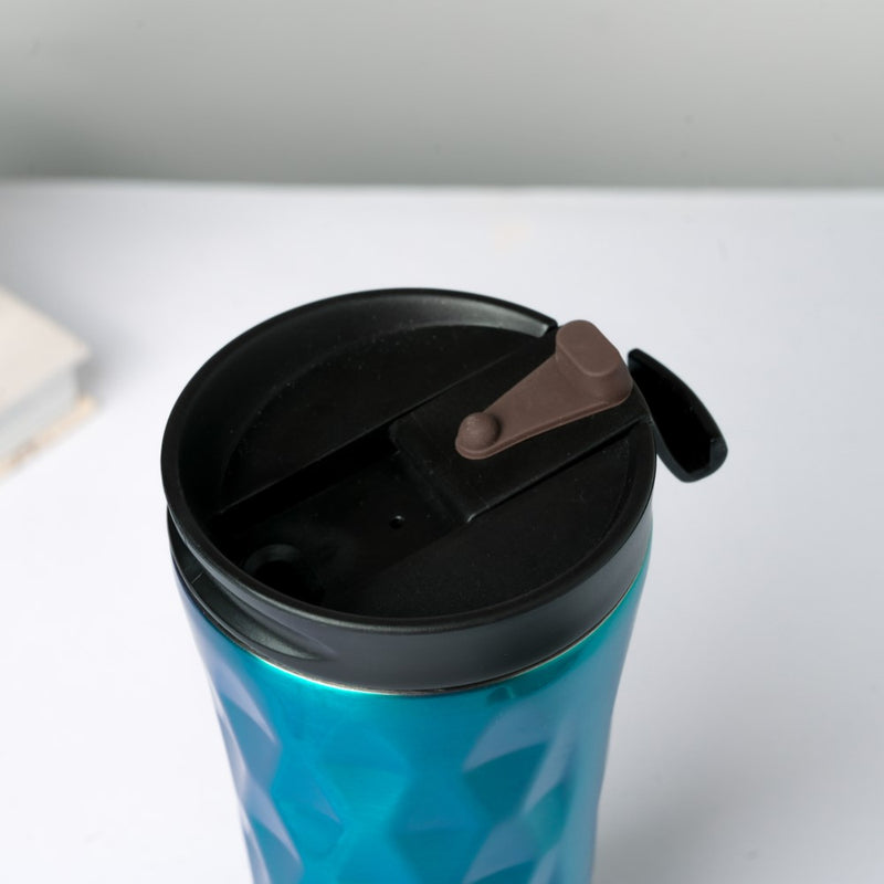 Double Walled Travel Tumbler Blue With Flip Lid 500ml- Sippers, sipping cup, travel mug | Sippers for Travelling & Home decor