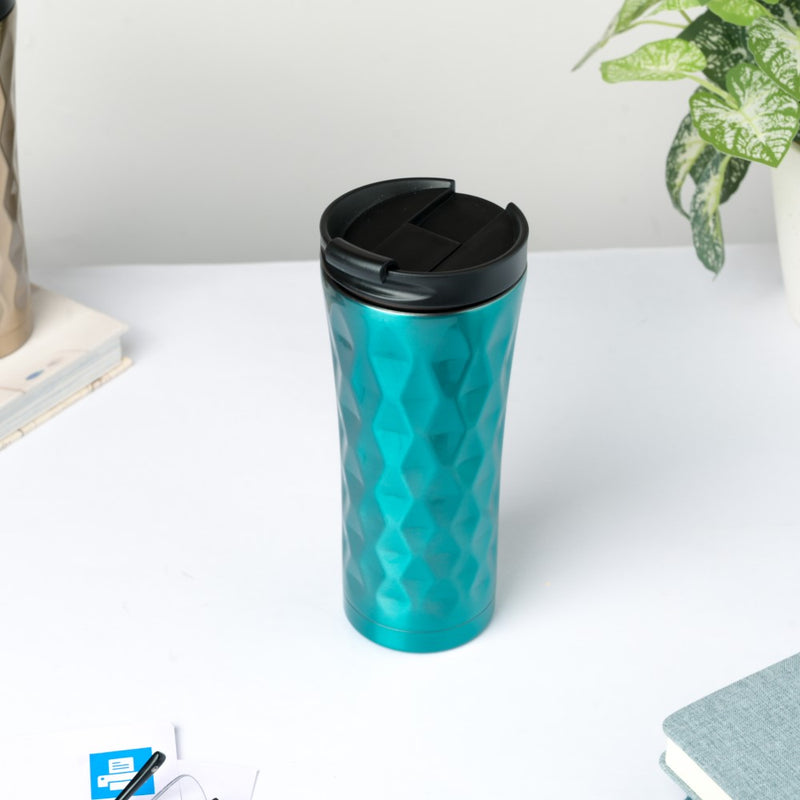 Double Walled Travel Tumbler Green 500ml- Sippers, sipping cup, travel mug | Sippers for Travelling & Home decor