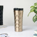 Double Walled Travel Tumbler Gold 500ml- Sippers, sipping cup, travel mug | Sippers for Travelling & Home decor