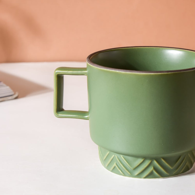 Mug With Spoon- Mug for coffee, tea mug, cappuccino mug | Cups and Mugs for Coffee Table & Home Decor