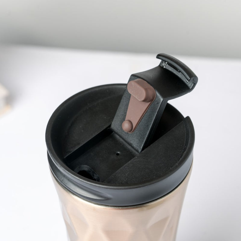 Double Walled Travel Tumbler Gold 500ml- Sippers, sipping cup, travel mug | Sippers for Travelling & Home decor