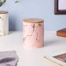 Auric Marble Pink Jar with Lid - Jar