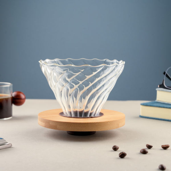 V60 Coffee Dripper Textured Glass