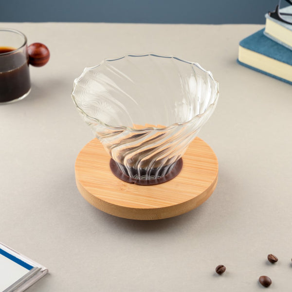 V60 Coffee Dripper Textured Glass