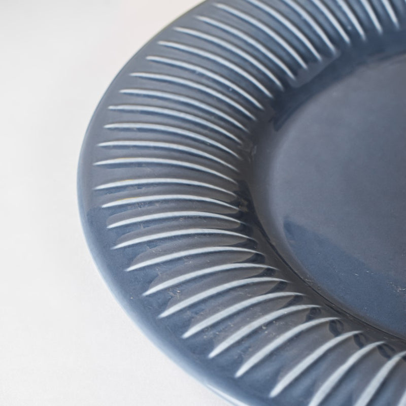 Royal Dinner Plate Greyish Blue Large 9.5 Inch - Serving plate, rice plate, ceramic dinner plates| Plates for dining table & home decor