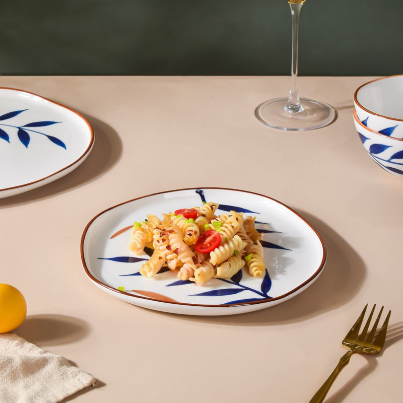 Palm Leaf Plates - Serving plate, rice plate, ceramic dinner plates| Plates for dining table & home decor