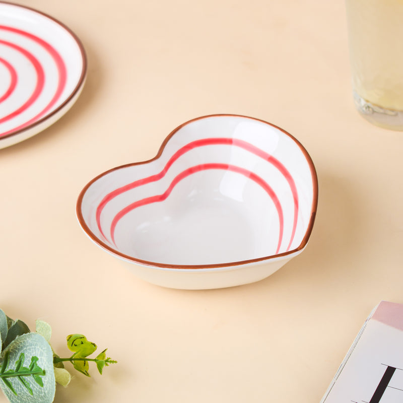 Spiral Red And Blue 22 Piece Dinner Set For 6